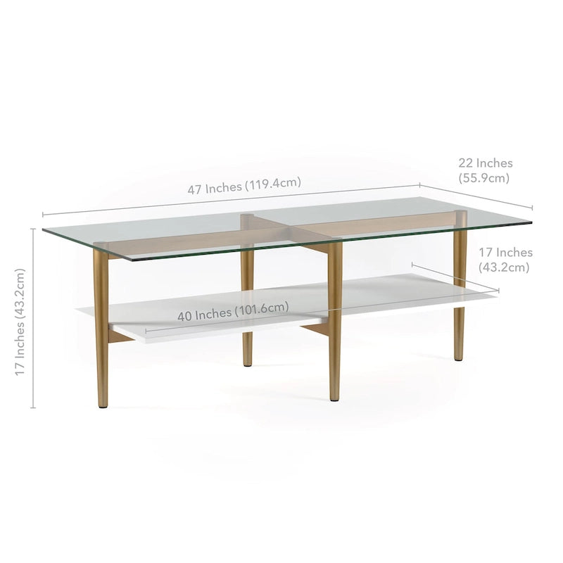 Table basse glamour du milieu du siècle