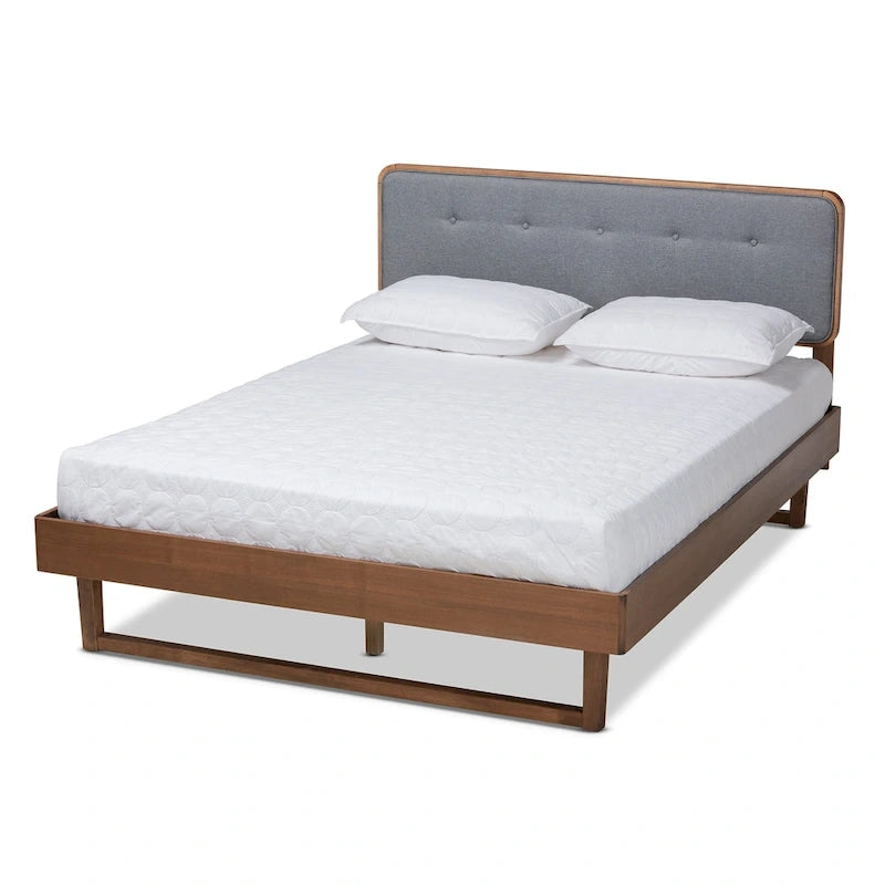 Lit plateforme Mid-Century Modern