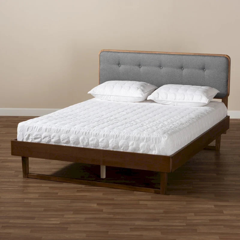 Lit plateforme Mid-Century Modern