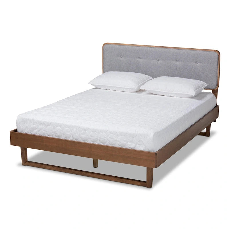 Lit plateforme Mid-Century Modern