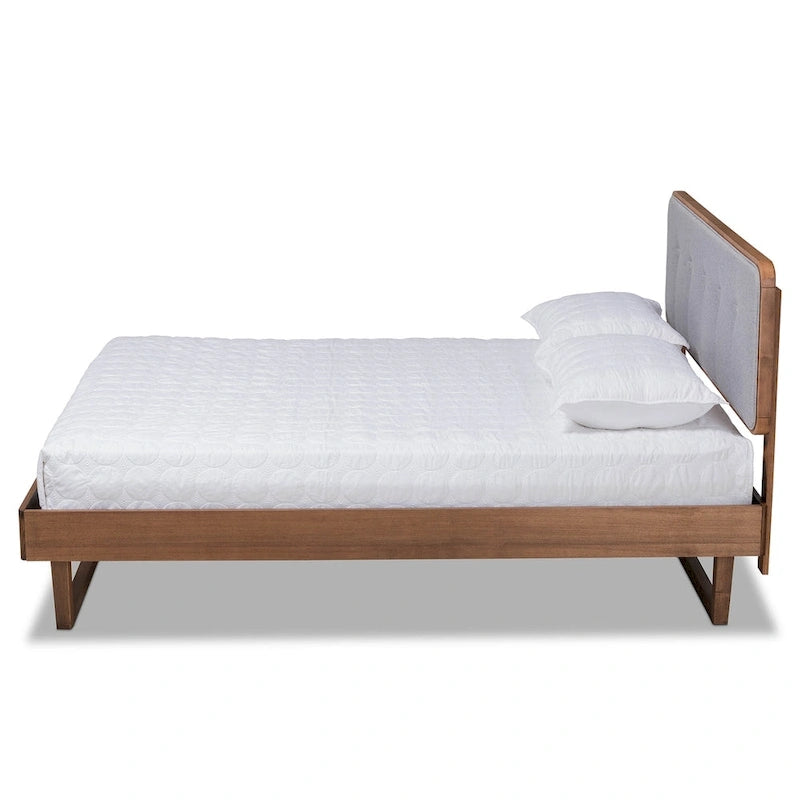 Lit plateforme Mid-Century Modern