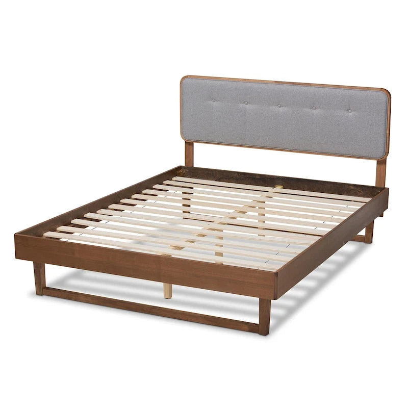 Lit plateforme Mid-Century Modern