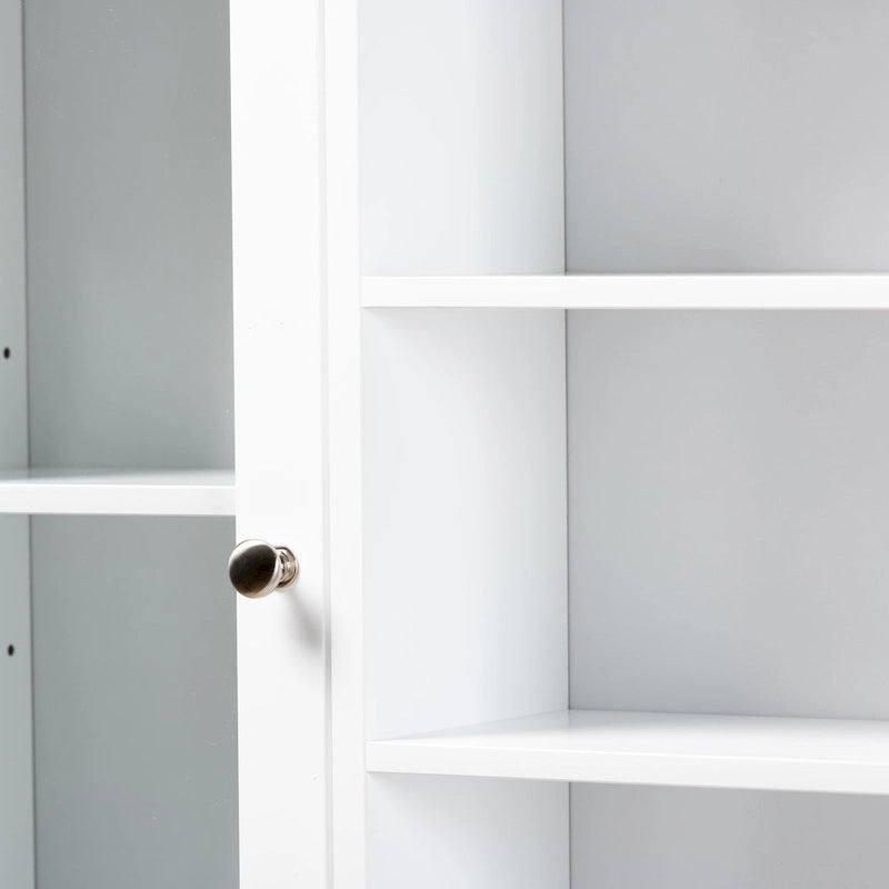 Meuble de rangement en bois pour toilettes