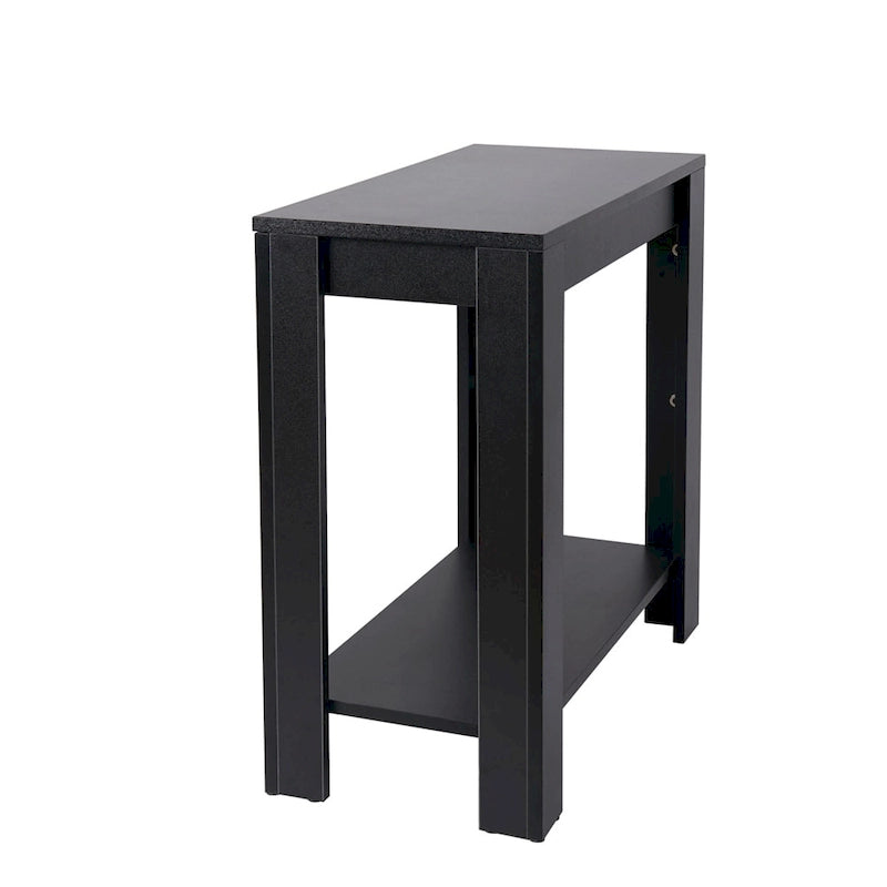 Table d'appoint étroite avec étagère