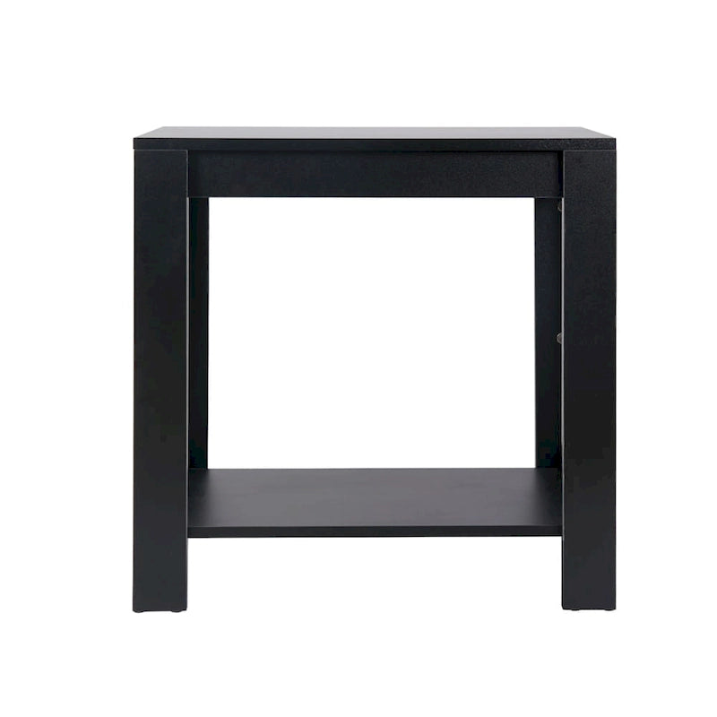 Table d'appoint étroite avec étagère
