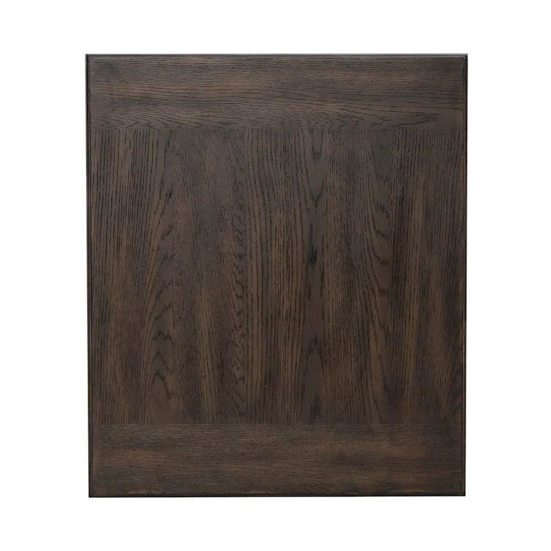Table d'appoint rectangulaire brun selle