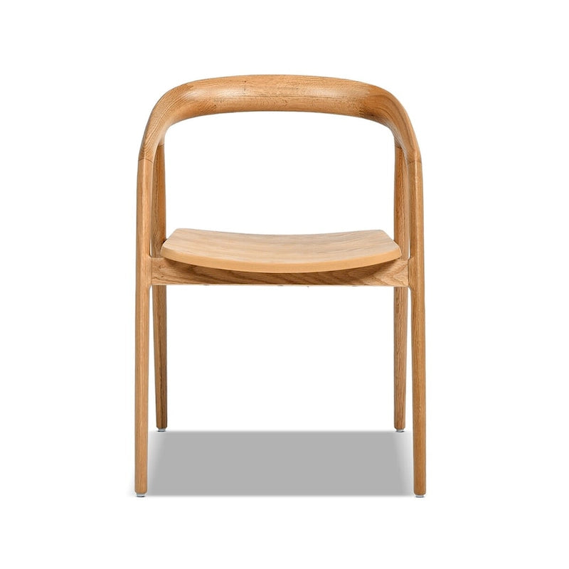 Chaise de salle à manger en chêne sculpté