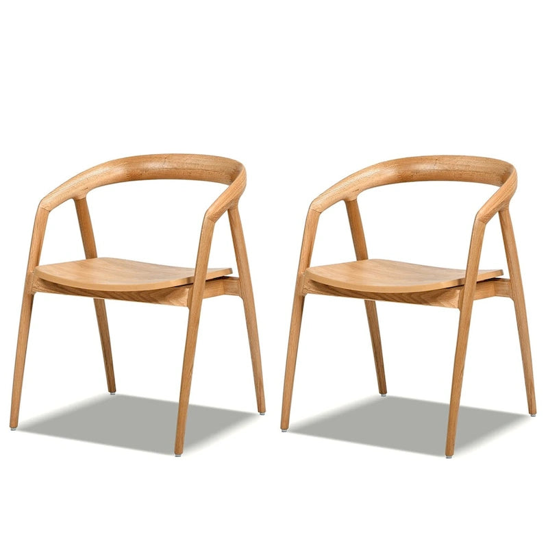Chaise de salle à manger en chêne sculpté