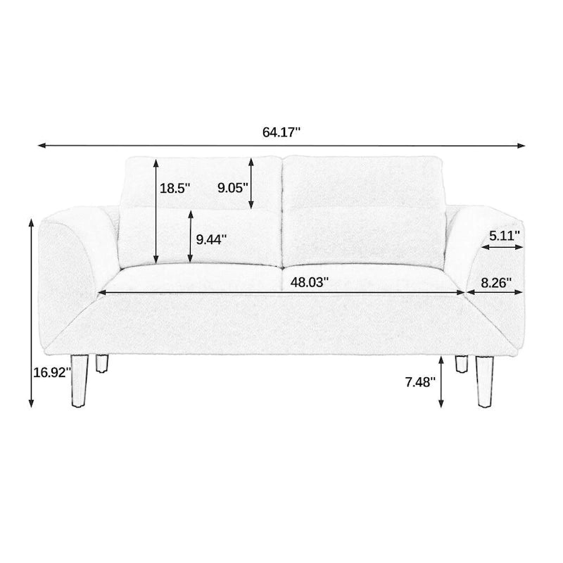 Canapé-lit futon convertible